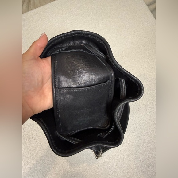 Genuine Coach Vintage USA Legacy Drawstring Leather Hobo Bag 9166 Black Leather - Picture 5 of 7